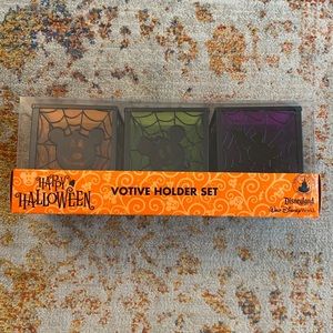 Disney Halloween candle votive holder set